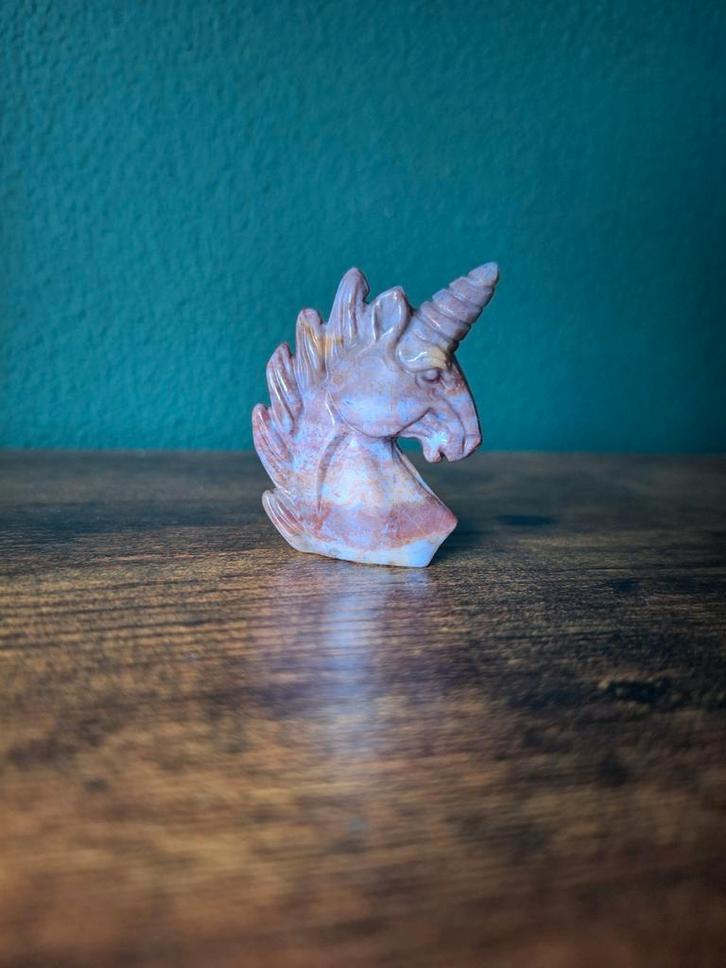 Eenhoorn oceaan jaspis, Verzamelen, Mineralen en Fossielen, Verzenden