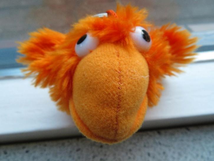 Sleutelhanger oranje vogel van Croky Chips, Verzamelen, Sleutelhangers, Zo goed als nieuw, Ophalen of Verzenden
