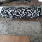 leuk zebra bankje bieden, Huis en Inrichting, Ophalen of Verzenden, Zo goed als nieuw, Rechthoekig