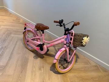 Cortego Liberty 16 inch - Roze kinderfiets inc. Zijwieltjes beschikbaar voor biedingen