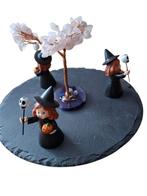 Cadeau box Rond Heksenketel – Leisteen Rond plankje – Heksen, Verzamelen, Ophalen of Verzenden, Nieuw, Fantasy