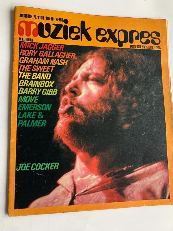 Muziek Express augustus 1971 , Rolling Stones , Brainbox, Boeken, Muziek, Gelezen, Artiest, Ophalen
