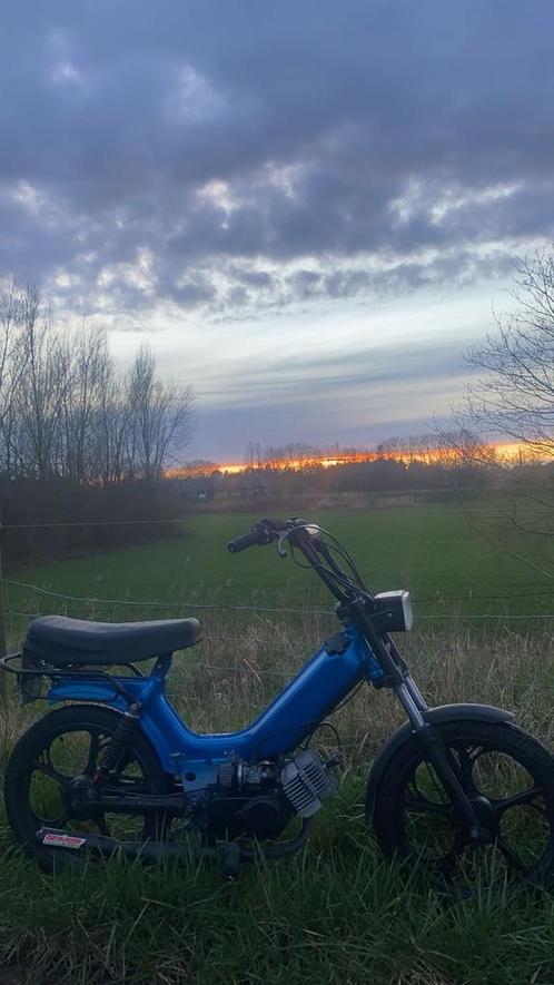 Tomos 65cc, metallic blauw, Fietsen en Brommers, Brommers | Tomos, Gebruikt, Standard, Ophalen