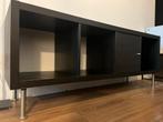 IKEA Kallax TV-meubel met deur en metalen poten, Ophalen, Gebruikt, 150 tot 200 cm, Minder dan 100 cm