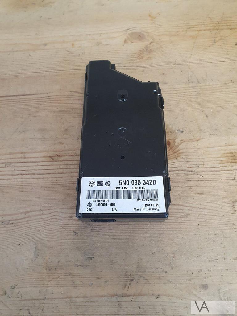 VW Golf 6 Polo 6R 2008-2014 aux multimedia module 5n0035342d, Auto-onderdelen, Dashboard en Schakelaars, Volkswagen, Gebruikt