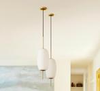 2x Frandsen SILK Pendant lamps, 50 tot 75 cm, Ophalen of Verzenden, Zo goed als nieuw, Glas