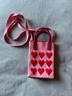 Leuk roze handtasje met hartjes, Sieraden, Tassen en Uiterlijk, Tassen | Damestassen, Ophalen of Verzenden, Zo goed als nieuw