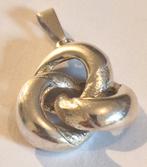 Zilveren knoop hanger., Ophalen of Verzenden