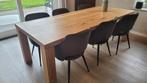 Massief eiken eettafel 240x100 cm, Huis en Inrichting, Tafels | Eettafels, Ophalen, 100 tot 150 cm, 200 cm of meer, Zo goed als nieuw