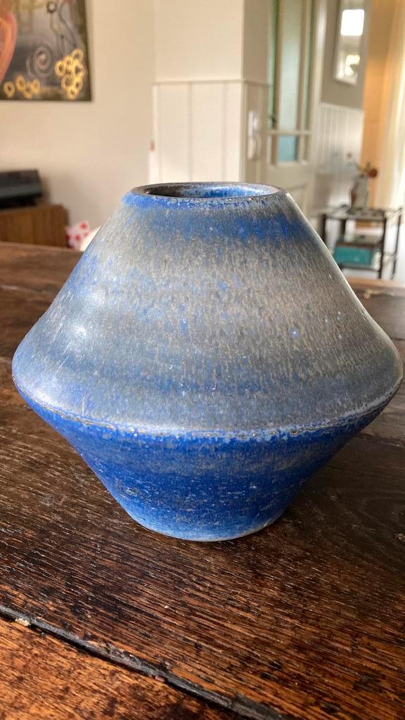 Ciro keramische vaas/ blauwe kleuren, Antiek en Kunst, Antiek | Vazen, Ophalen of Verzenden