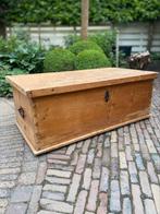 Oude grenen dekenkist, Ophalen, Gebruikt, 100 tot 150 cm, Minder dan 50 cm