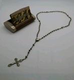 Antieke zilveren rozenkrans met origineel doosje, Ophalen of Verzenden