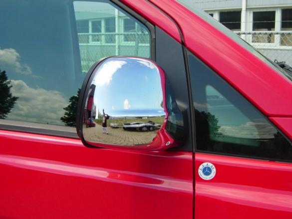 Mercedes-Benz Vito W639 (na 2003) Spiegelkappen ABS chroom, Auto diversen, Tuning en Styling