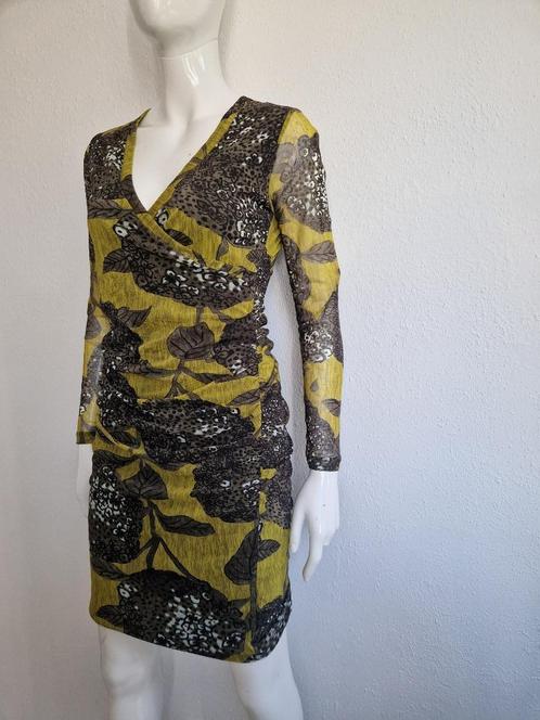 Kyra & Ko jurk. Maat M. Groen/print., Kleding | Dames, Rokken, Zo goed als nieuw, Maat 38/40 (M), Groen, Knielengte, Ophalen of Verzenden