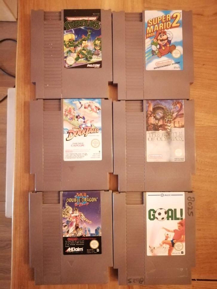 Nes spellen (6x), Spelcomputers en Games, Games | Nintendo NES, Refurbished, Avontuur en Actie, 1 speler, Vanaf 3 jaar, Ophalen of Verzenden