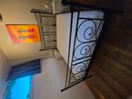 Twee persoons bed in auping spiraalbodem. Zonder matras., Huis en Inrichting, Ophalen, Gebruikt, Zwart, Tweepersoons