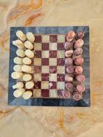 Marmer Schaakspel Roze/Creme Vintage, Antiek en Kunst, Ophalen of Verzenden