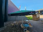 Heineken zw/gr Parasol 3x3 m (2x) zo goed als nieuw, Tuin en Terras, Ophalen, Zo goed als nieuw, Zweefparasol