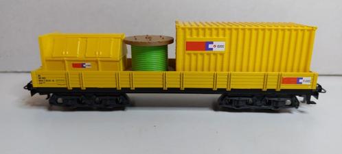 Strukton Wagon met afval en 20 ft Container plus Haspel (08), Hobby en Vrije tijd, Modeltreinen | H0, Nieuw, Wagon, Wisselstroom