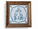 3 vintage wandtegels – Swaentegels Gouda replica Delfts bl., Ophalen of Verzenden