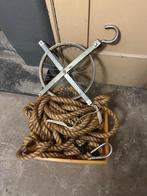 Hijswiel en katrol/touw en blok, Doe-het-zelf en Verbouw, Ophalen, Gebruikt