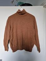 Bruine wollen trui met col - Maat M-L, Ophalen of Verzenden, Zo goed als nieuw, Maat 38/40 (M), Bruin