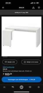 Malm ikea in de donkere hout kleur, Ophalen, Zo goed als nieuw