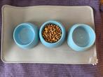 Kattenvoerbak/drinkbak + placemat, Dieren en Toebehoren, Ophalen, Gebruikt