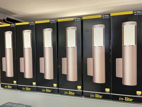 Aanbieding 50% korting in-lite 12V wandlampen Silver, Tuin en Terras, Buitenverlichting, Nieuw, Overige typen, Overige materialen