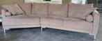 GRATIS - MONTEL 3-zits bank met lounge deel - GRATIS, Ophalen, Gebruikt, Stof, Rechte bank