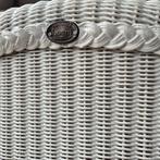 Set van 2 stevige witte lloyd loom stoelen, Huis en Inrichting, Ophalen, Twee, Wit, Riet of Rotan