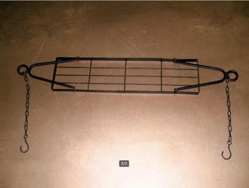 Hangend plantenrek / metalen plan om op te hangen / zwart beschikbaar voor biedingen