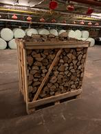 Droog Haardhout eiken brandhout kuub pallet, Tuin en Terras, Haardhout, Ophalen, Eikenhout, Blokken