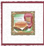 opleg hamburger, Hobby en Vrije tijd, Verzenden, Nieuw, Overige thema's, Blanco kaart of Basiskaart