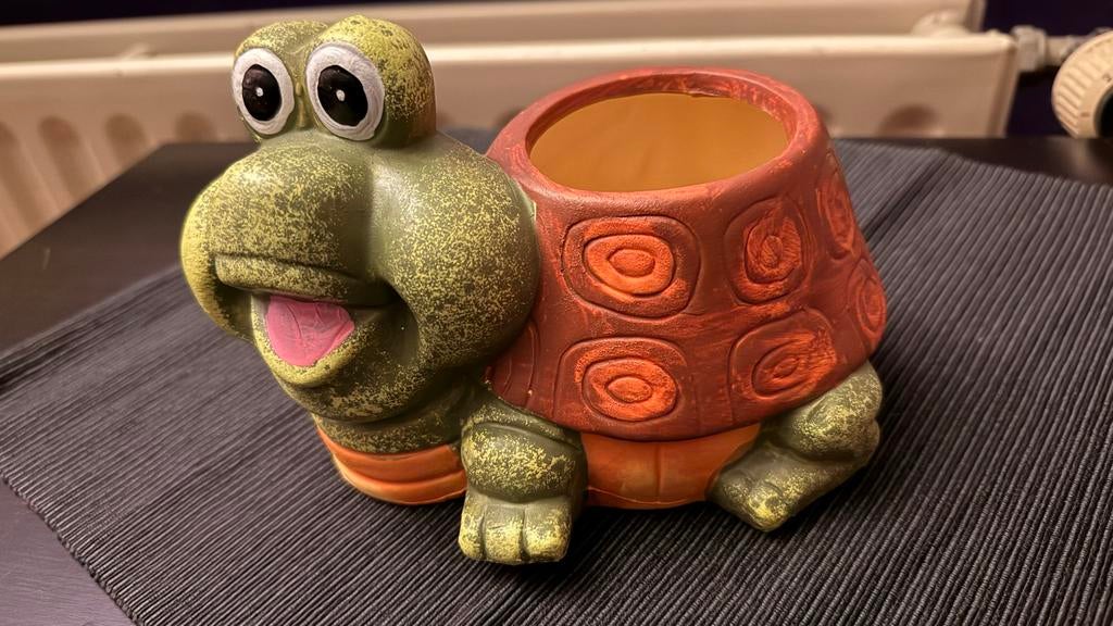 Schildpad Bloempot - Leuke Decoratie NIEUW, Ophalen of Verzenden, Zo goed als nieuw