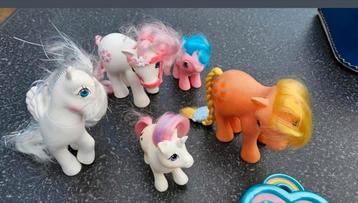 My little pony's jaren 80 met veel accessoires beschikbaar voor biedingen