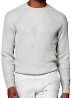 Maat S Suit Supply Ribbed Crewneck Cable Knit Light brown, Kleding | Heren, Truien en Vesten, Maat 46 (S) of kleiner, Beige, Suitsupply