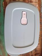 Nieuwe Tupperware Lunchbox met 3 Vakken - Blauw, Ophalen of Verzenden, Gebruikt, Blauw, Bak of Kom