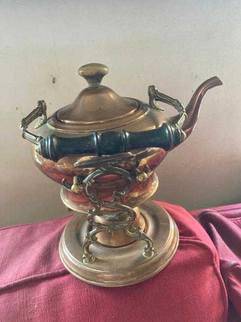 Prachtige 19e eeuwse bouilloire in rood koper., Antiek en Kunst, Antiek | Koper en Brons, Koper, Ophalen of Verzenden