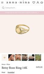 Betsy anna nina pinkring goud 14 k, Ophalen of Verzenden, Zo goed als nieuw, Goud, Dame