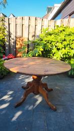 Antieke Grenen Ronde Tafel met Tussenstuk, Antiek en Kunst, Antiek | Meubels | Tafels, Ophalen