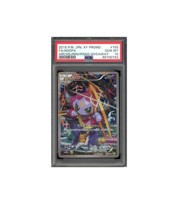 Pokemon Hoopa Arch Djinni of the Rings Full Art #155 PSA 10 beschikbaar voor biedingen