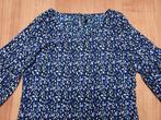 EKSEPT mooie blauw met wit en zwarte blouse maat S / 36 / 38, Kleding | Dames, Blauw, Ophalen of Verzenden, Zo goed als nieuw