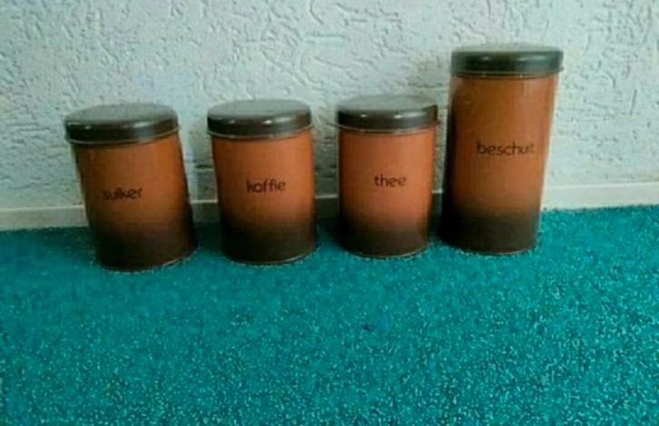 Brabantia,Vintage,Voorraadbus,koffie,beschuit,suiker,thee, Huis en Inrichting, Keuken | Keukenbenodigdheden, Zo goed als nieuw