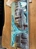 Abstract Vogel Schilderij TS 06 Gesigneerd - Uniek Kunstwerk, Ophalen