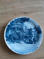 Delfts Blauw Wandbord met Paard en Wagen, Antiek en Kunst, Antiek | Wandborden en Tegels, Ophalen of Verzenden