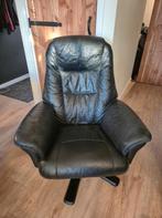 Hjort Knudsen - leren Fauteuil, Ophalen, Gebruikt, 50 tot 75 cm, Leer