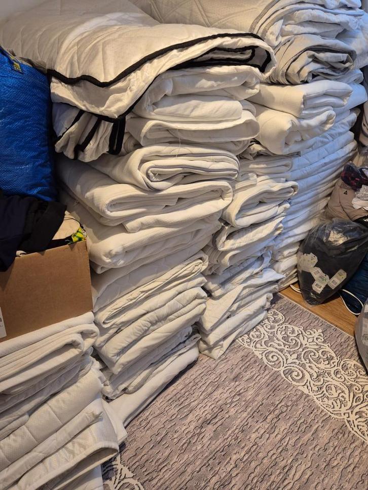 Hoeslaken, Huis en Inrichting, Slaapkamer | Matrassen en Bedbodems, Zo goed als nieuw, Tweepersoons, Ophalen