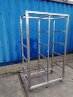 RVS koker kastframe + 2 rvs pianoscharnieren, Doe-het-zelf en Verbouw, Metalen, Ophalen, Zo goed als nieuw, Overige metalen