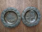 2 koperen wandborden, Antiek en Kunst, Antiek | Koper en Brons, Ophalen of Verzenden, Koper
